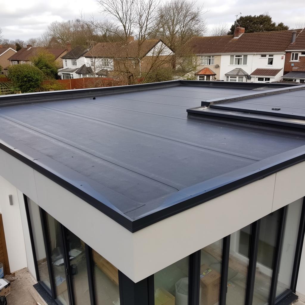 Emergency roof repair carried out by local roofers in the South Wales valleys